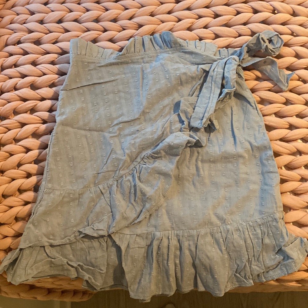 Blue mini skirt